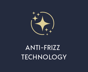 Anti-frizz technology stars icon